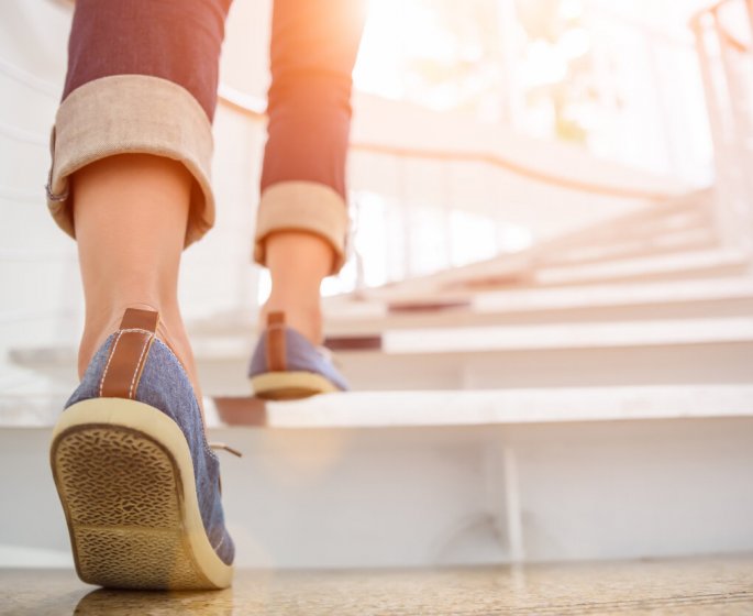Monter les escaliers plus souvent, une astuce pour prolonger son esperance de vie