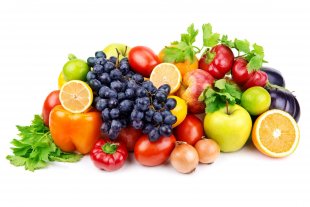 Beaucoup de fruits et légumes