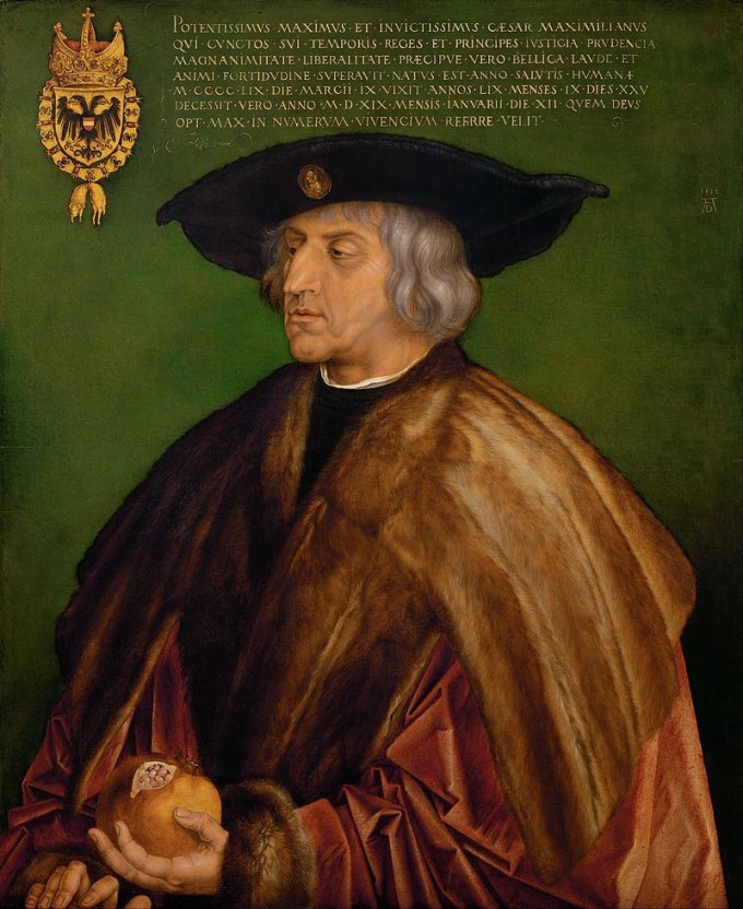 Portrait de Maximilien Iᵉʳ par Albrecht Dürer