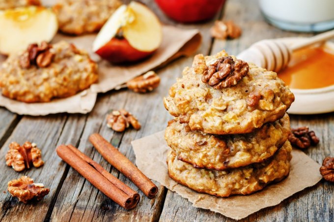 Cookies aux pommes et flocons d’avoine
