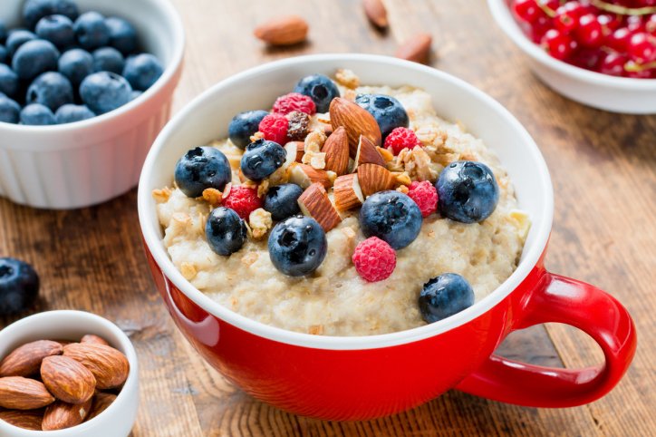 Porridge au son d’avoine et fruits rouges