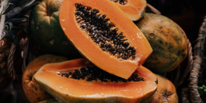 papaya closeup