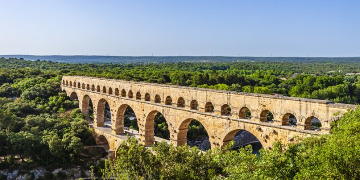 pont du gard, a roman bridge built around 17 ac unesco world heritage site