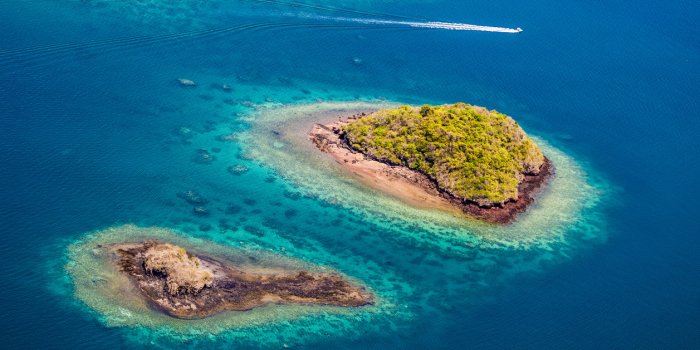aerial view, island, lagoon, coral reef, island, aerial view, mayotte