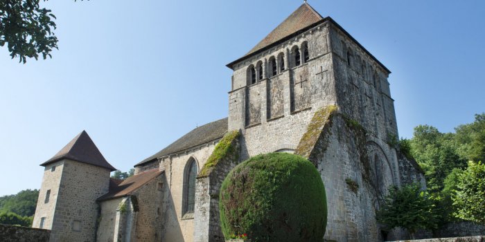 church of moutier d ahun, in the creuse, limousin, france