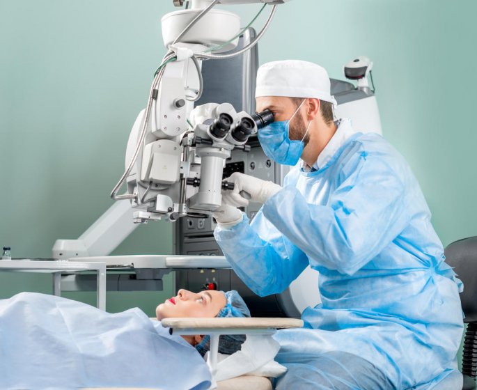 Operation de l-hypermetropie : les etapes