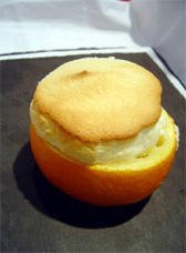 Soufflé orange-Grand Marnier en Coque