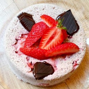 Bowl cake chocolat fraise