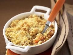 Crumble coing amandes