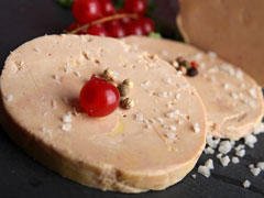 Ballotin de foie gras aux groseilles