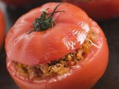 Tomates farcies et riz basmati