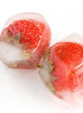 Glaçons à la fraise