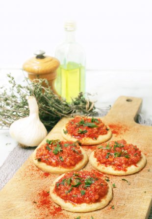 Mini pizzas végétales