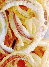 Rondelles d'oignons frits