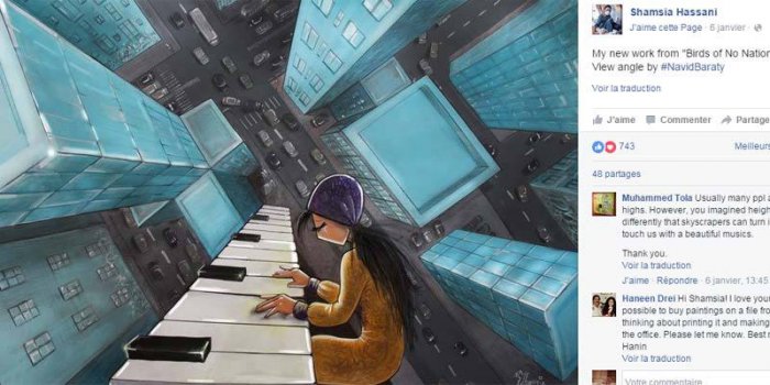 L-art plus fort que la guerre : 5 œuvres d-une artiste afghane adepte du street art 