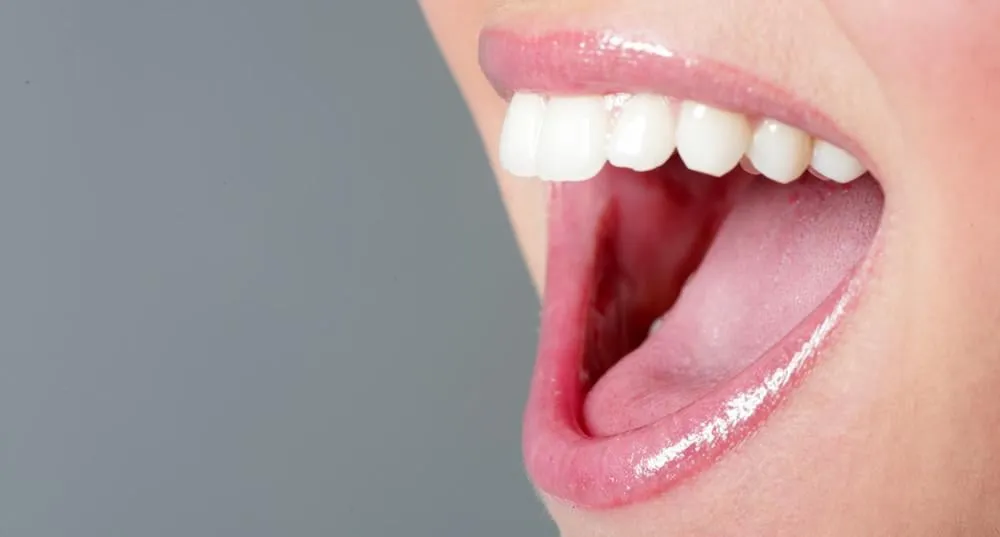 jolie jeune femme se brosser les dents isolées