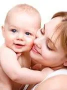 mère, tenue, doux, bébé, garçon