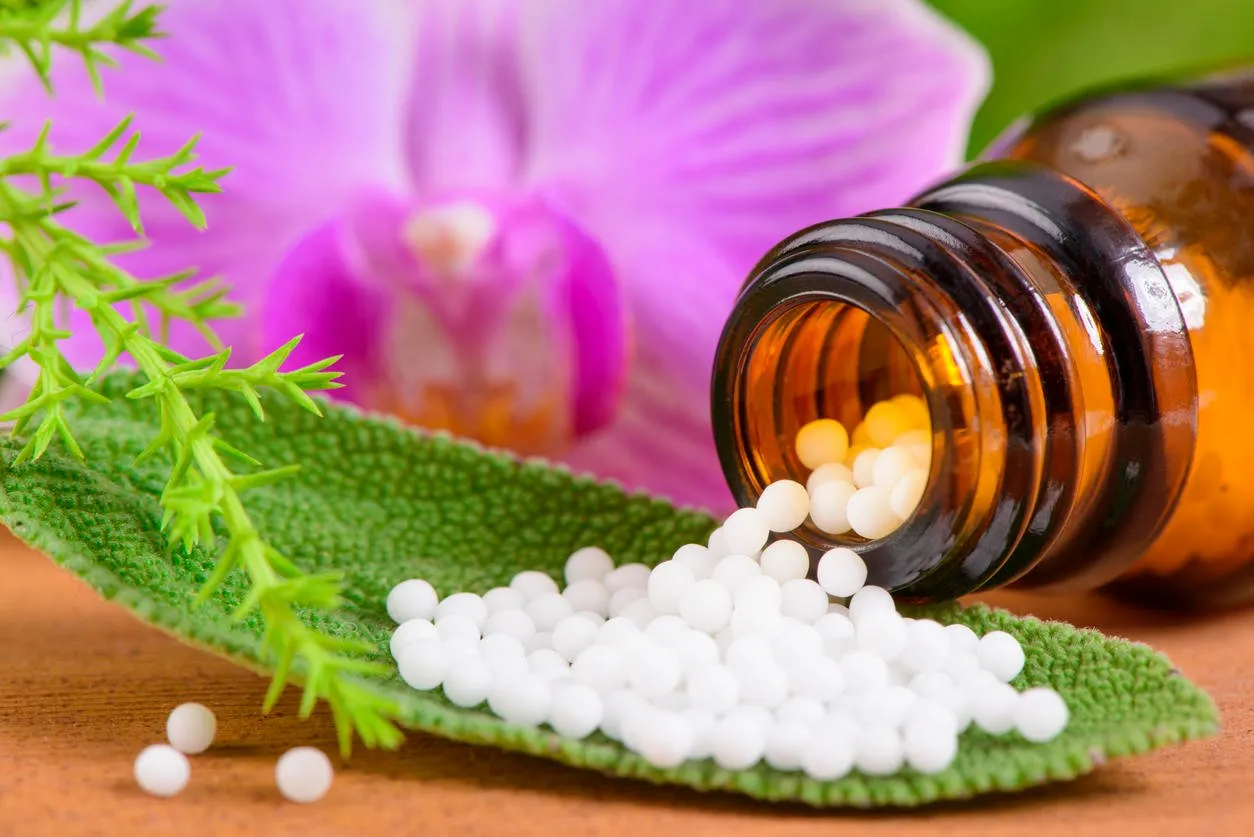 alternative medicine with homeopathic globules