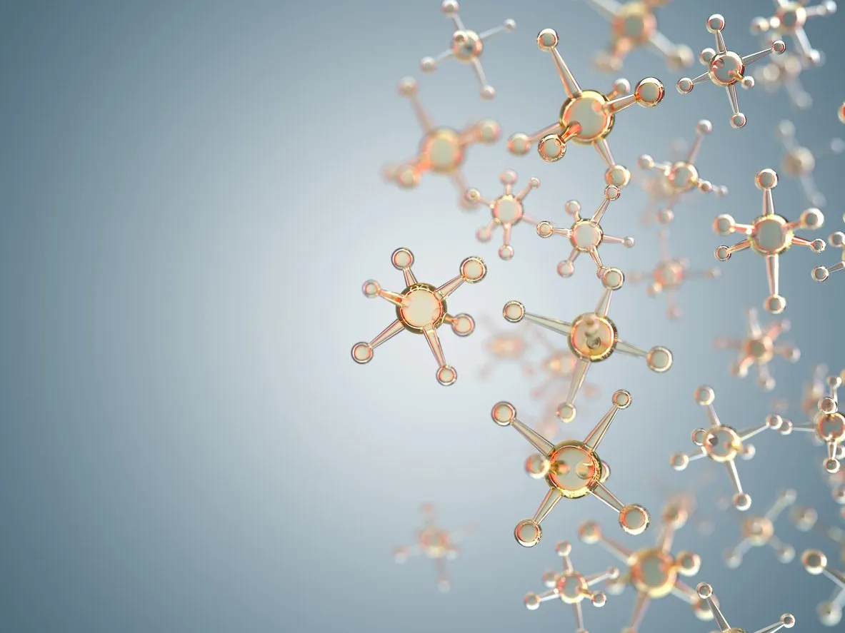 digital background depicting innovative technologies in medicine, research genetic and biology molecular physics technology and innovations