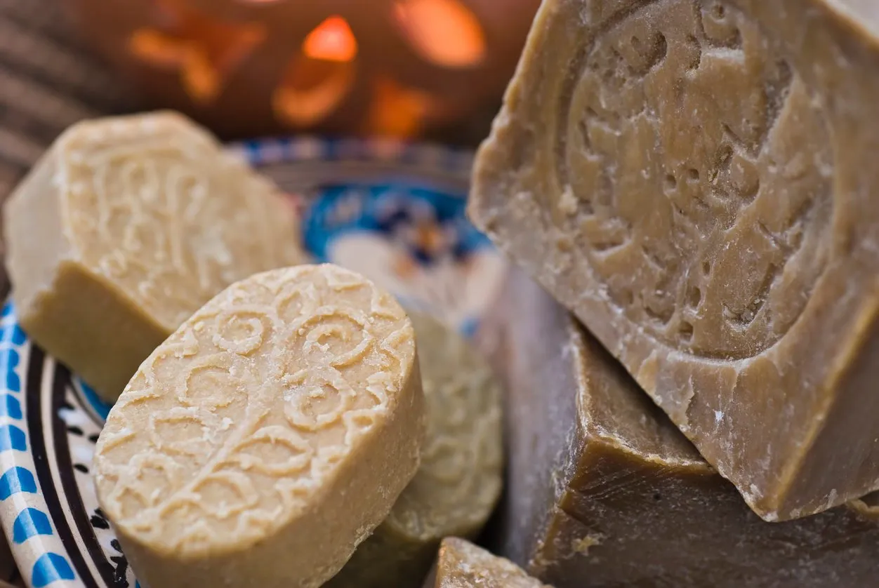 traditional handmade soap from aleppo, syria