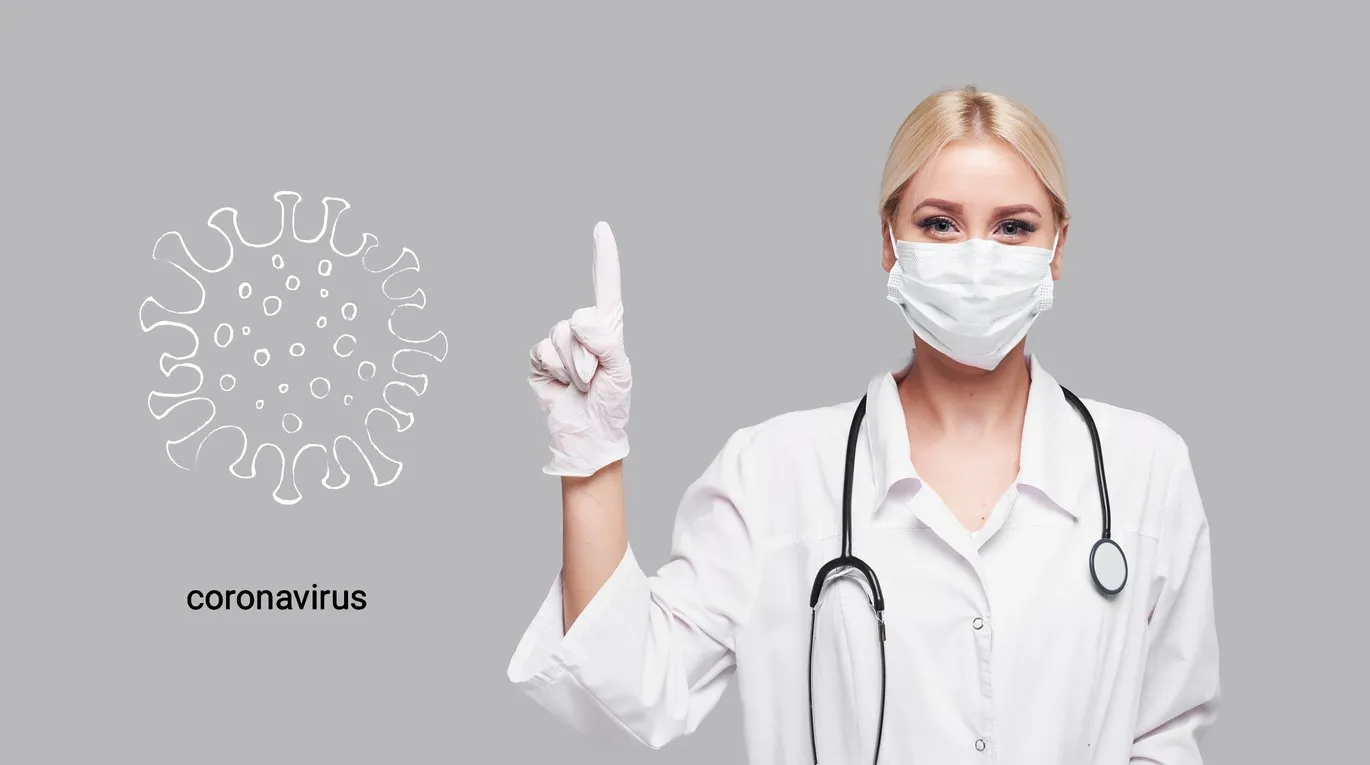 coronavirus in china novel coronavirus (2019-ncov), woman doctor in white medical face mask concept of coronavirus quarantine attention