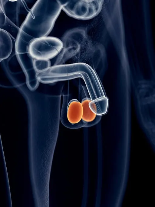 illustration médicalement exacte des testicules