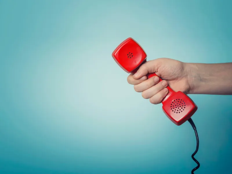 old red phone