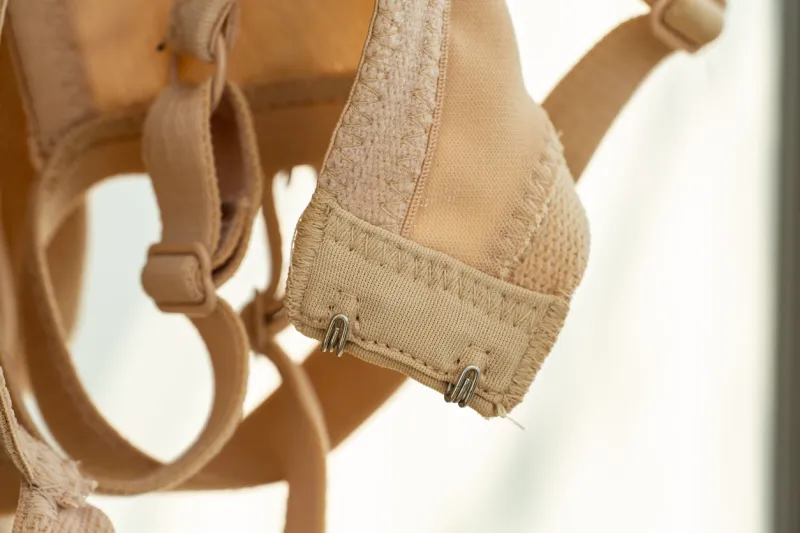 dry old bras in the sun, blurred background, close up & macro shot, selective focus