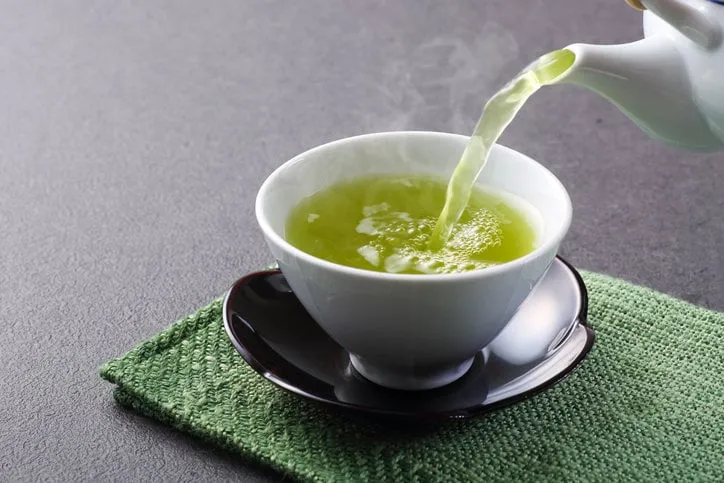 this is a photograph of japanese green tea