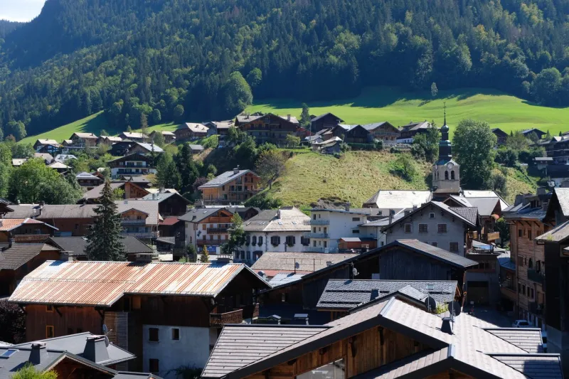 village de morzine en haute-savoie dans les alpes françaises