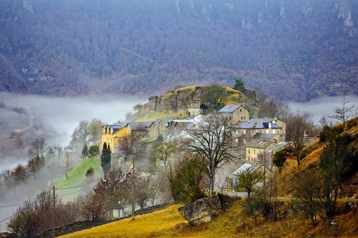cevennes mountain range in the south east of france in the department of lozeres