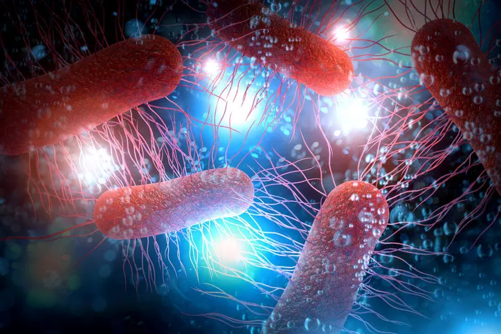 escherichia coli also known as ecoli bacteria health science concept 3d illustration
