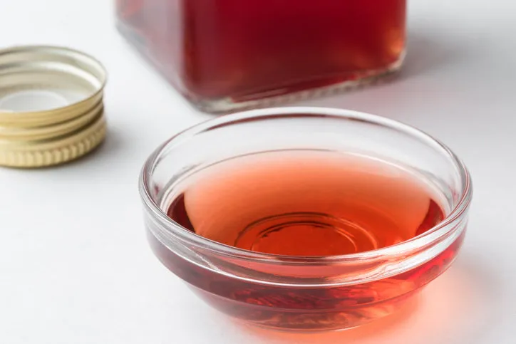 red wine vinegar in a bowl