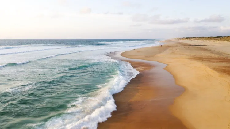 hossegor  seignosse beach aerial view