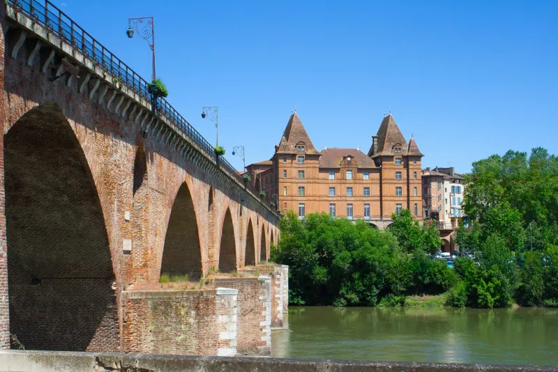 view on the museum of montauban in france