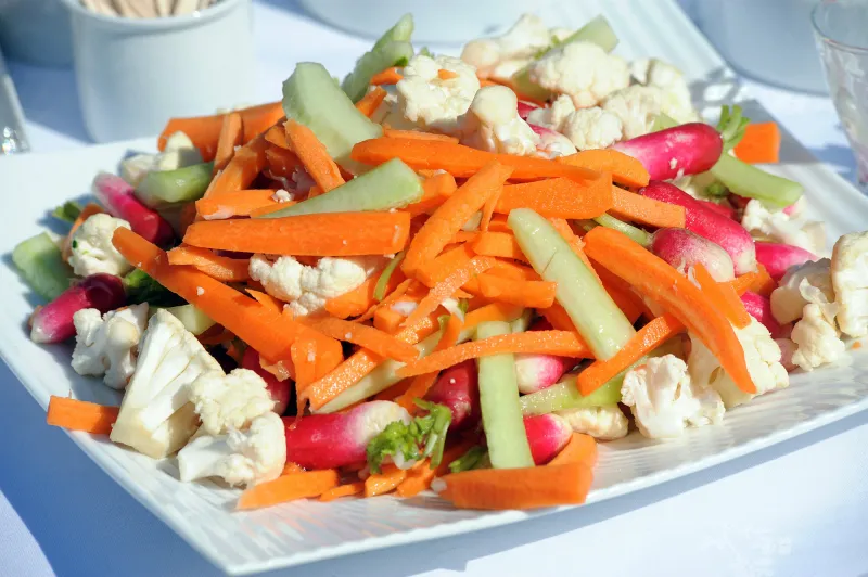 assiette de crudites