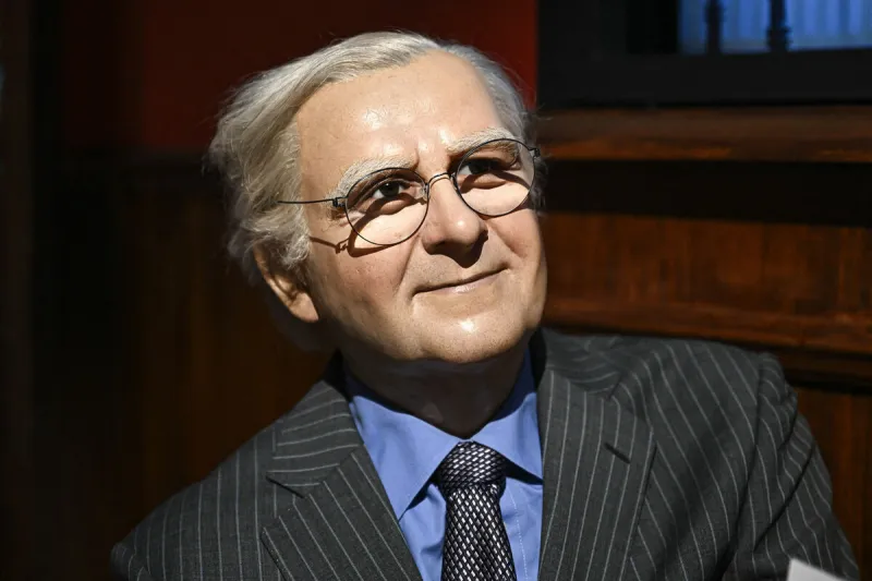 statue de cire bernard pivot au musée grevin à paris, france, le 18 juin 2024 photo par victor joly abacapresscom