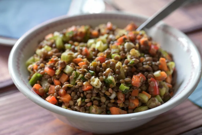 Salade de lentilles 
