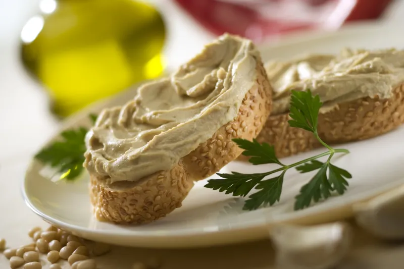 tartine houmous