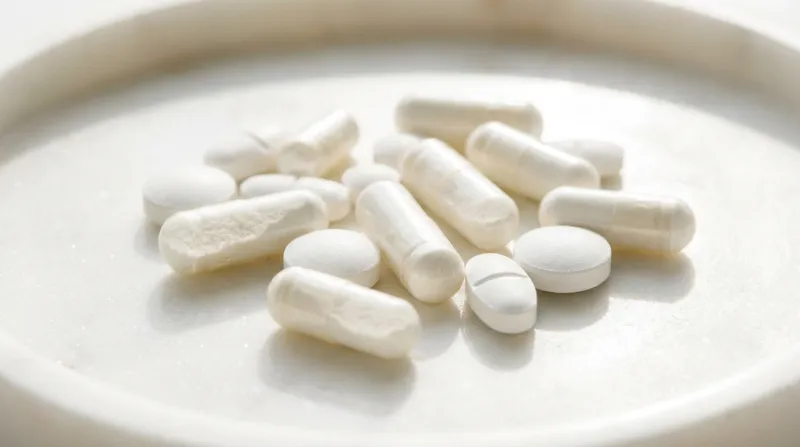 gélules et comprimés blancs 