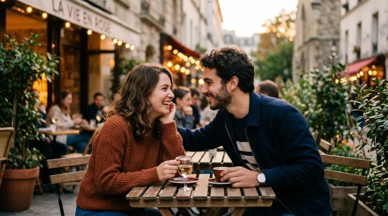 couple amoureux en train de discuter