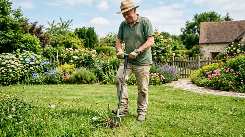 désherbeur à pédale 