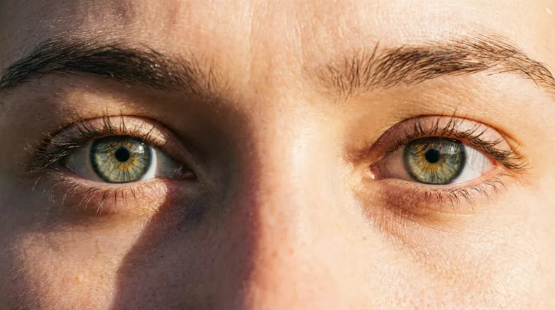 Gros plan sur des yeux de face