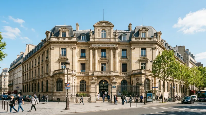 l'Hôpital Saint-Antoine à Paris