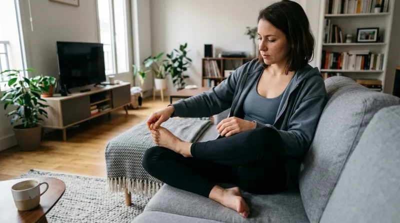  femme faisant un exercice de gym