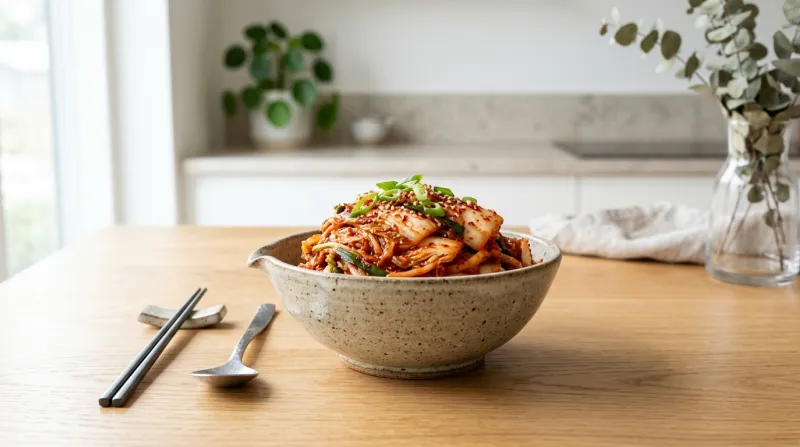 bol de kimchi traditionnel coréen 