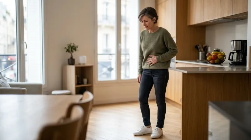 femme qui a des flatulences