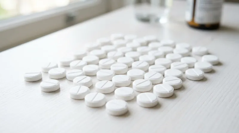 comprimés de paracétamol blancs 