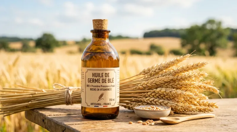 flacon d'huile végétale