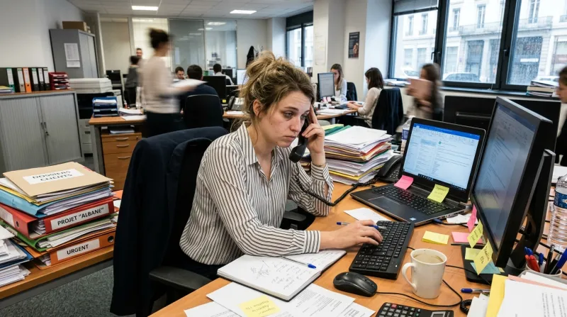 femme au travail